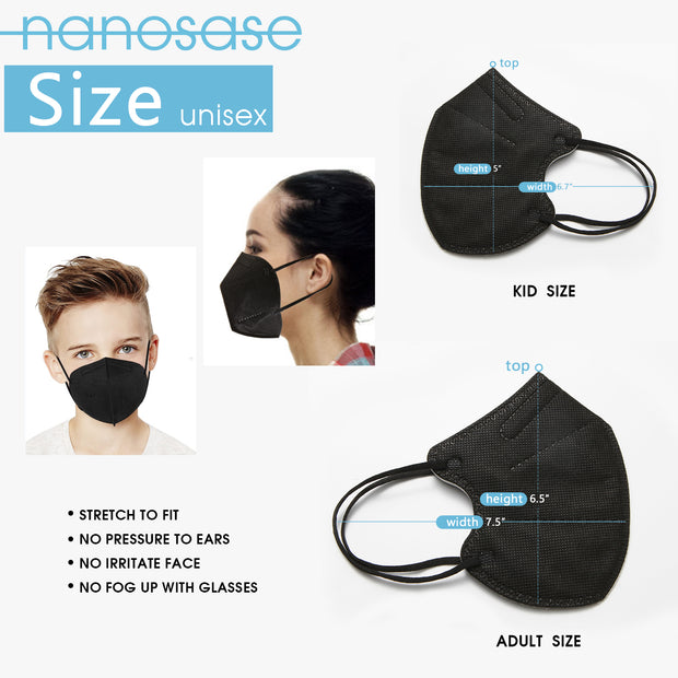 Nanosase Kn95 adult face masks - nanosase by iGozen