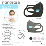 igozen 5 Pack kids face masks Nanosase G Sports face masks BNS Poly Spandex 3D NANO Face Mask. - nanosase by iGozen