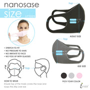 5 Pack Adult face masks Nanosase G Sports face masks BNS Poly Spandex 3D NANO Face Mask. - nanosase by iGozen